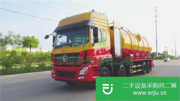 湖南出售二手東風天龍前四后八清洗吸污車