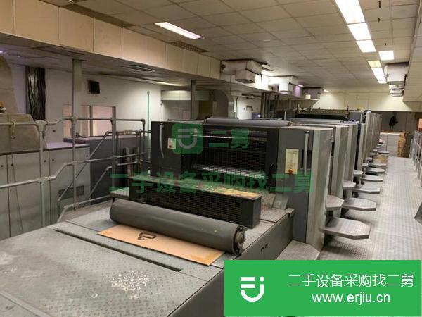 天津出售二手海德堡cd102-6+L+L對開六色印刷機