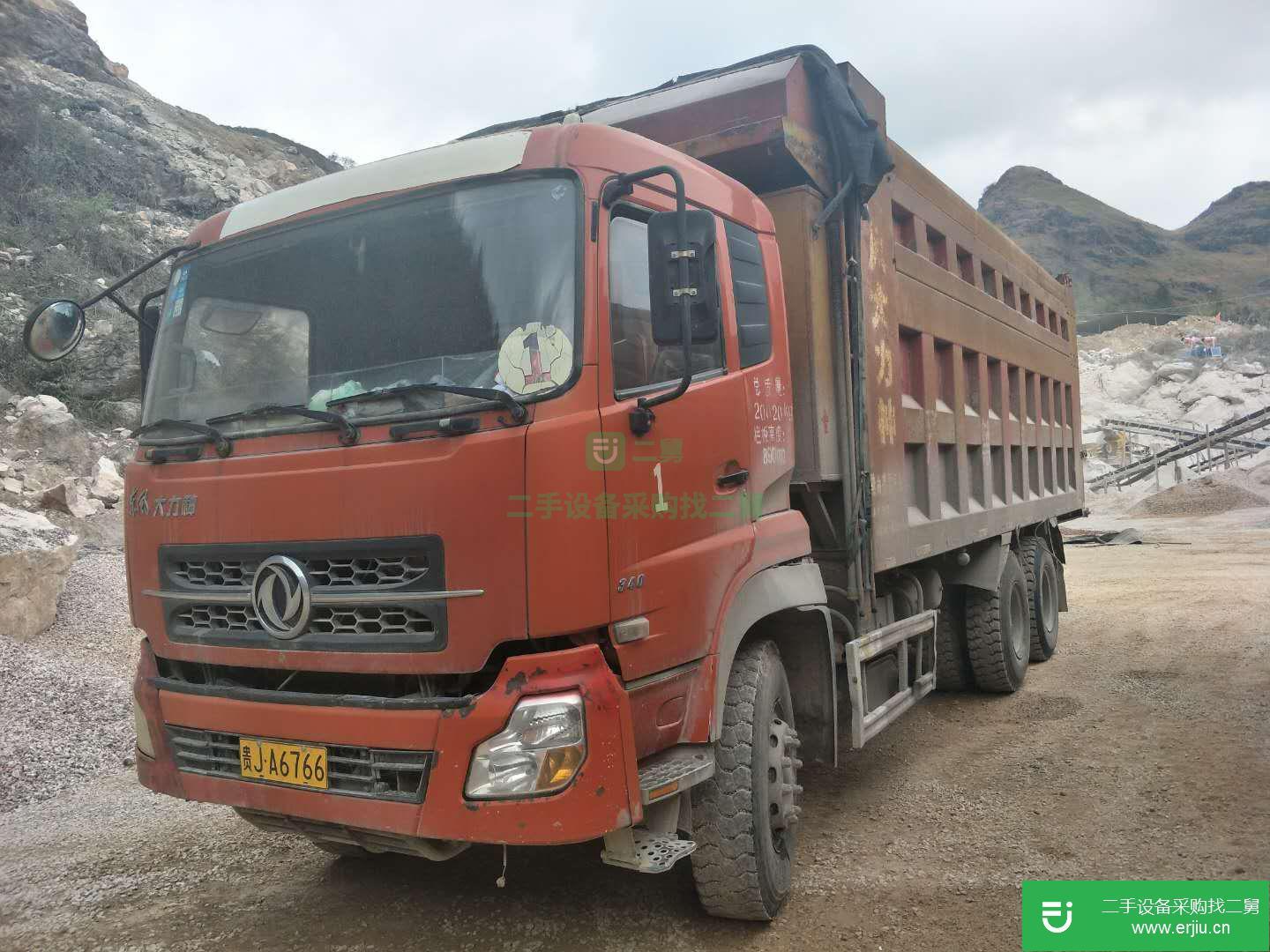 貴州出售二手東風大力神340馬力自卸車