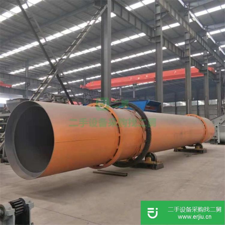 河南出售二手有機肥轉筒木片干燥機