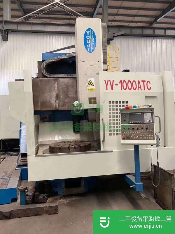 山東出售二手臺灣油機YV-1000ATC數(shù)控立式車床發(fā)那科oi-T系統(tǒng)