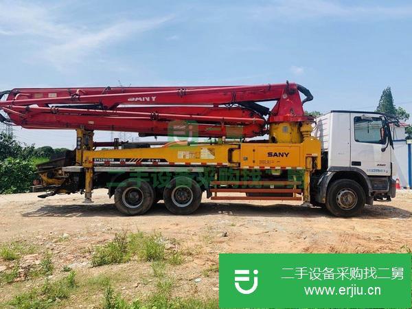 湖南出售二手11年三一奔馳37米泵車