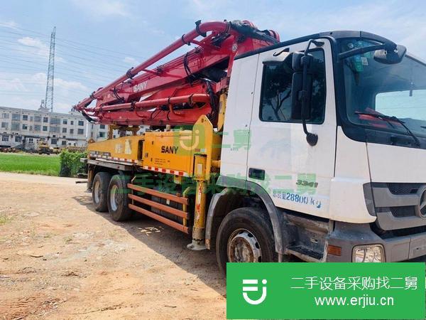 湖南出售二手11年三一奔馳37米泵車