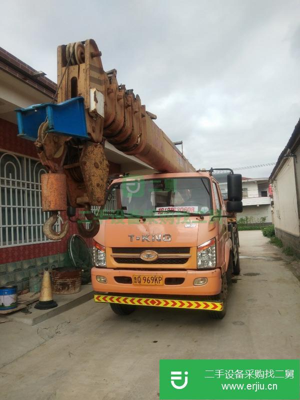江蘇出售二手唐駿12噸國(guó)四雙節(jié)腿7米6節(jié)大臂汽車(chē)吊