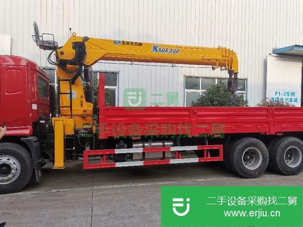 陜西出售二手陜汽德龍后八輪玉柴240馬力12噸隨車吊