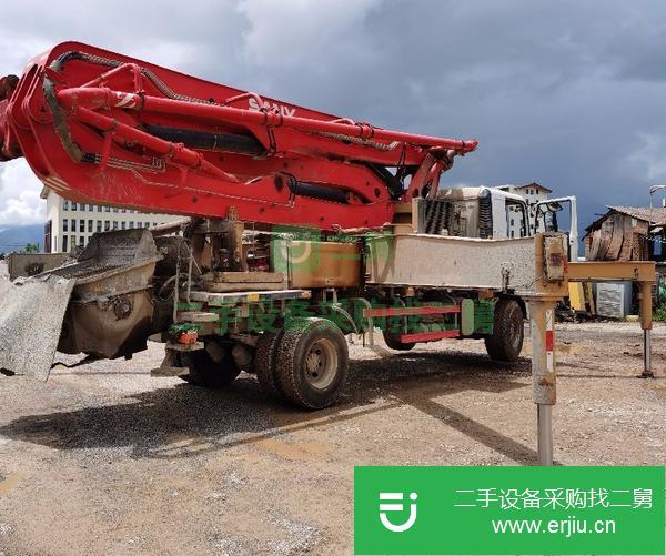 湖南出售二手三一兩橋37米泵車