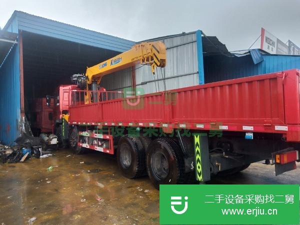 山東出售二手徐工12噸雙聯泵加長臂隨車吊