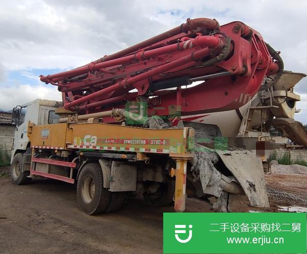 湖南出售二手三一兩橋37米泵車
