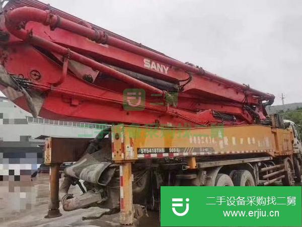 河北出售二手三一50米四橋六節臂泵車
