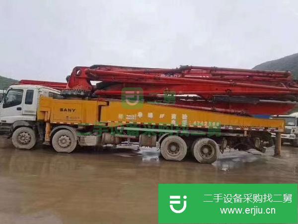 河北出售二手三一50米四橋六節臂泵車