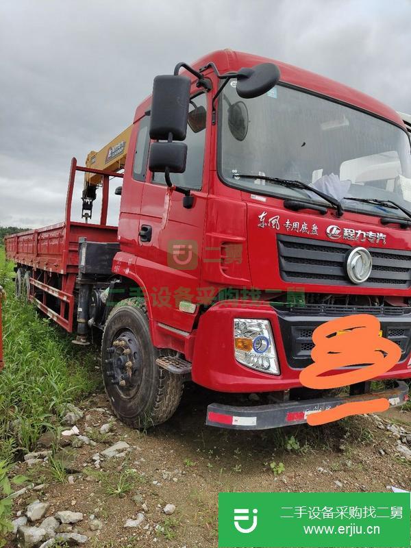 湖北出售二手12噸后八輪隨車吊