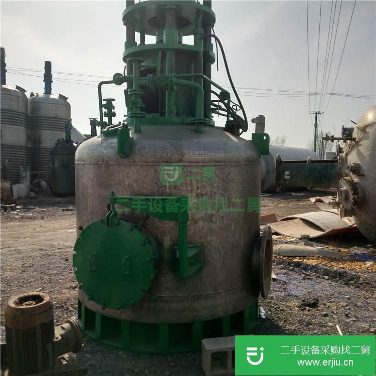 山東出售二手2000L搪瓷雙錐真空干燥機