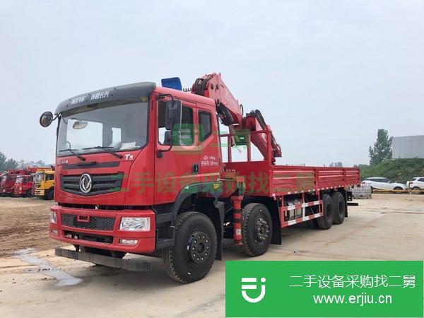 廣西出售二手東風前四后八20噸折臂吊隨車吊