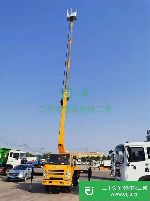 湖北出售二手東風14米三節折臂高空作業車