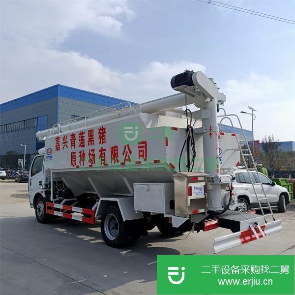 天津出售二手東風多利卡散裝飼料運輸車