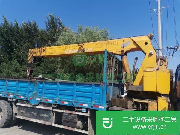 黑龍江出售二手十噸大臂14.7米隨車吊