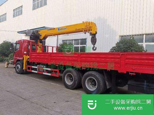 陜西出售二手陜汽德龍后八輪玉柴240馬力12噸隨車吊