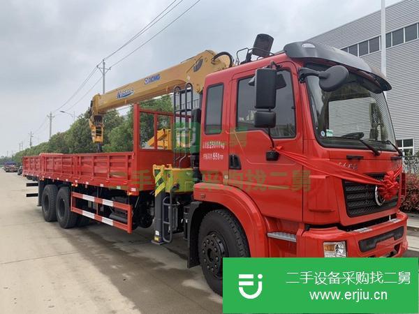 吉林出售二手東風國五隨車吊濰柴270馬力12噸貨箱8米5