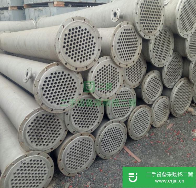 山東出售二手列管式不銹鋼冷凝器