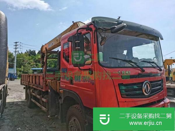 貴州出售二手東風單橋12噸隨車吊