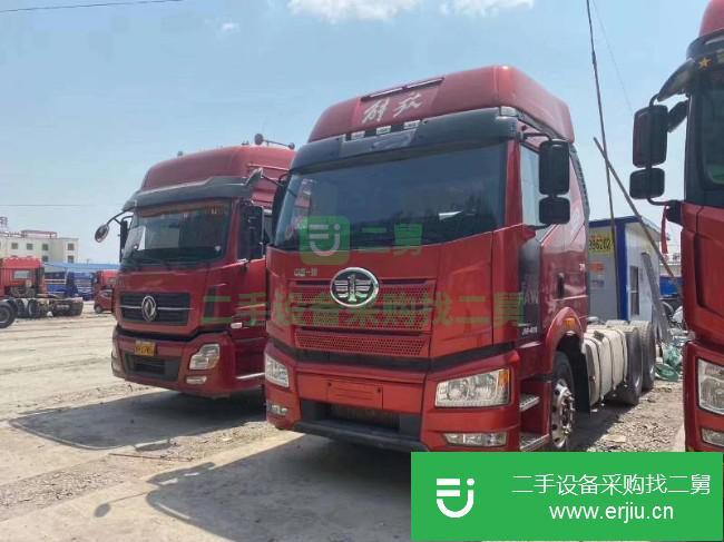 山東出售二手一汽解放420馬力牽引車