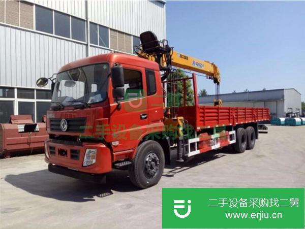 河南出售二手東風后八輪玉柴240馬力配徐工12噸四節(jié)直臂隨車吊