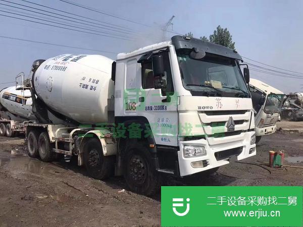 山東出售二手14年國四豪沃大18方混凝土攪拌車，支持提檔過戶分期付款