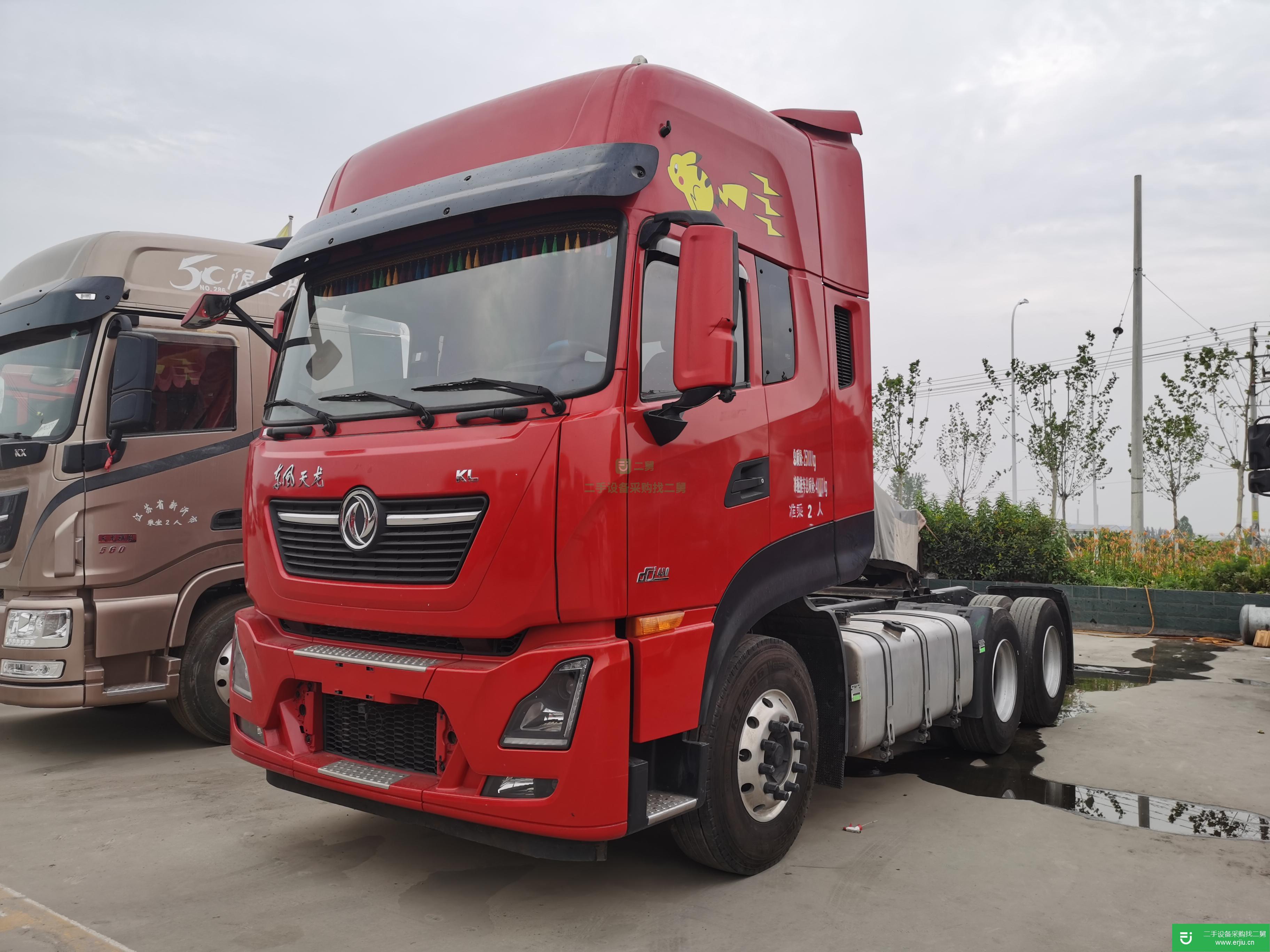 山東出售二手東風天龍牽引車