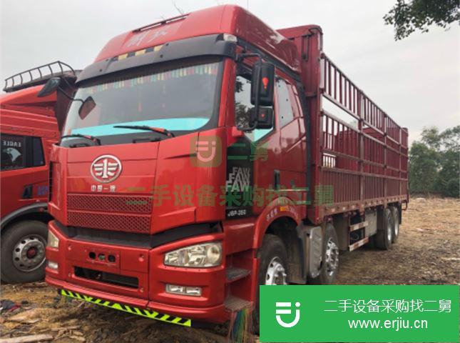 江西出售二手一汽解放J6P高欄載貨車