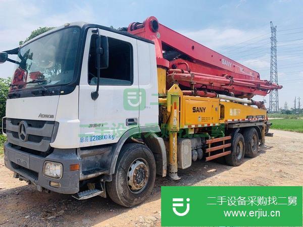 湖南出售二手11年三一奔馳37米泵車