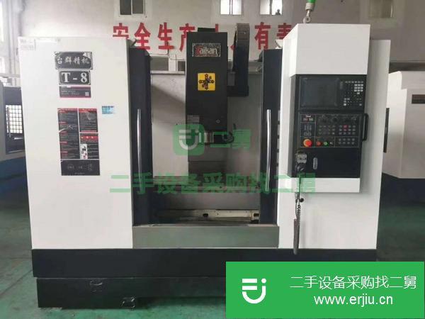 山西出售二手臺群T-8數控銑床三菱M80A系統三軸硬軌
