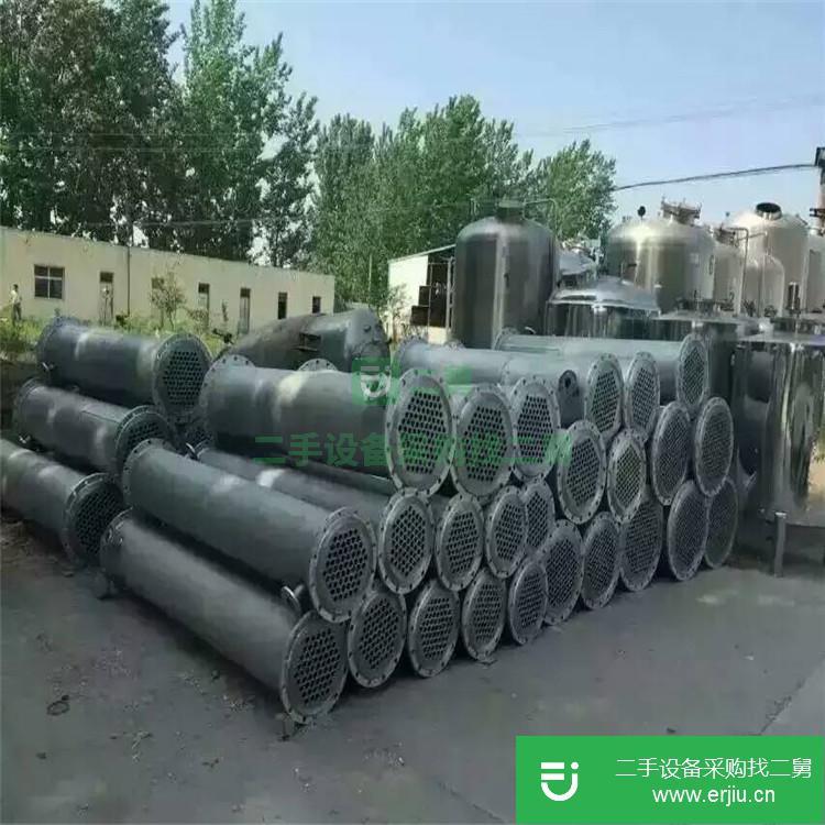 山東出售二手420平方不銹鋼列管式冷凝器