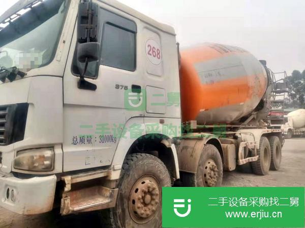 廣西出售二手大15方豪沃攪拌車,中聯上裝,重汽375發動機