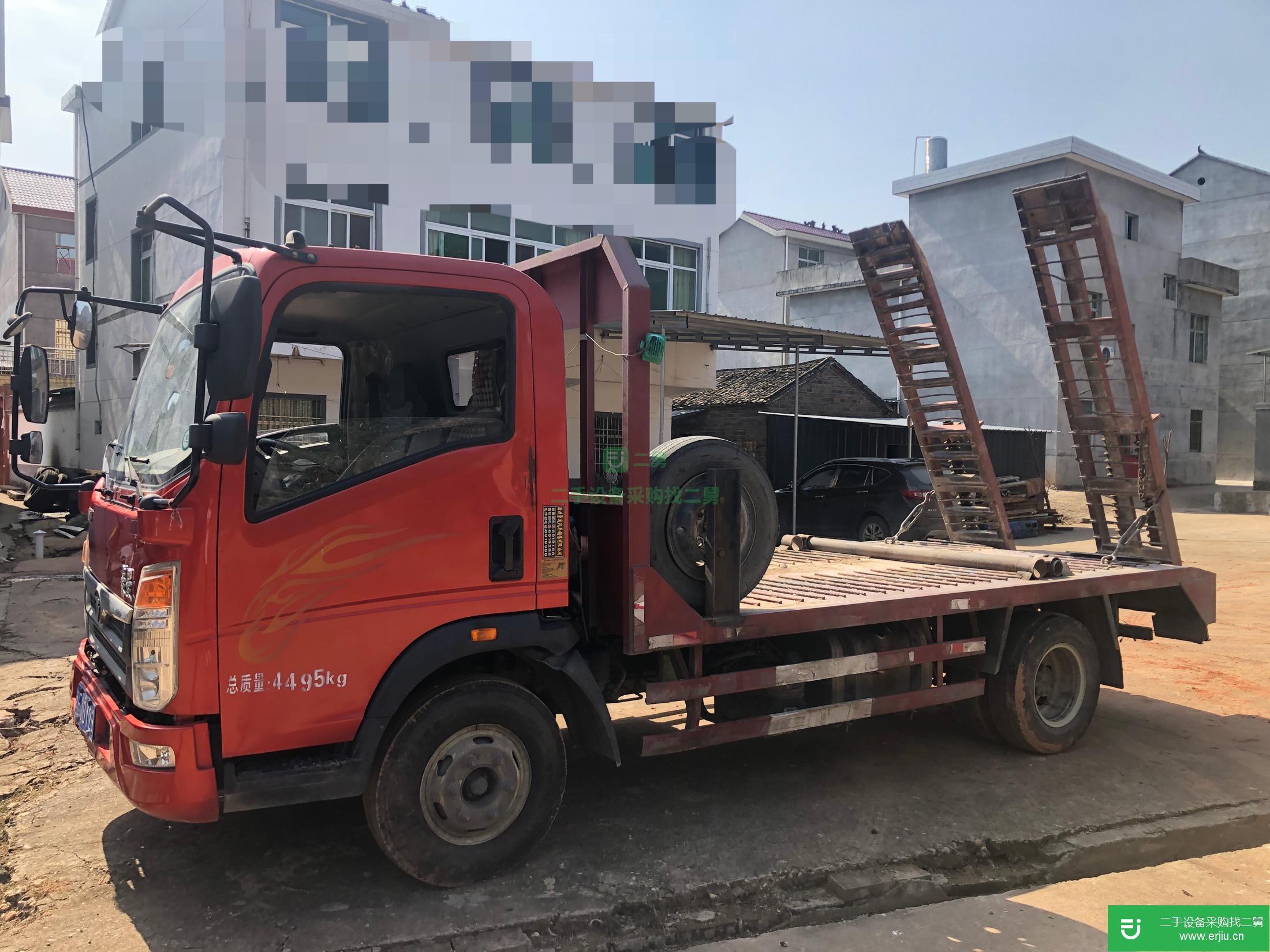 江西出售二手重汽豪曼平板運輸車130馬力