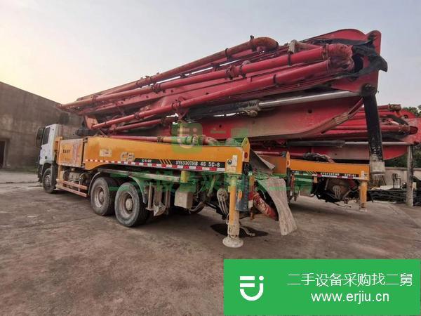 北京出售二手奔馳46米叉腿三橋五節臂泵車