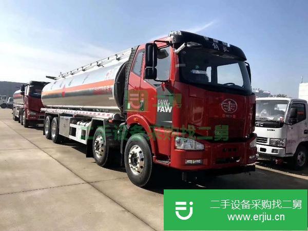 甘肅出售二手解放21噸不超載加油車