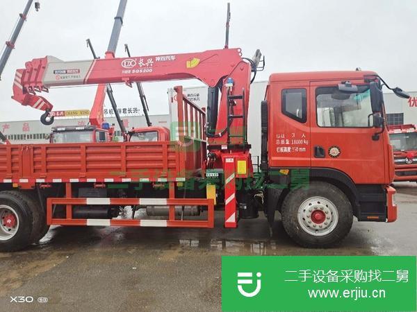 陜西出售二手多利卡D9短軸距隨車吊