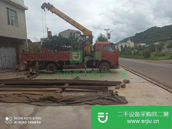 云南出售二手徐工6.3噸隨車吊,廂長五米二,四節臂