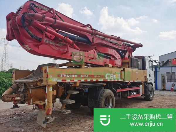 湖南出售二手19年4月三一兩橋37米國五排放泵車