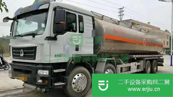 廣東出售二手汕德卡前四后八鋁合金油罐車國五