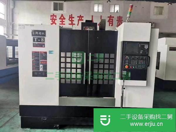 山西出售二手臺群T-8數控銑床三菱M80A系統三軸硬軌