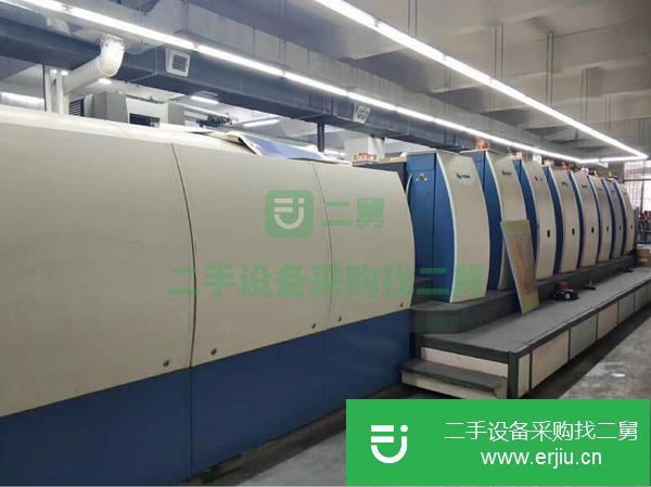 上海出售二手高寶105-7+L對(duì)開七色印刷機(jī)