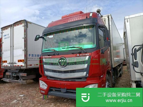 云南出售二手歐曼前四后八9米6400馬力冷藏車