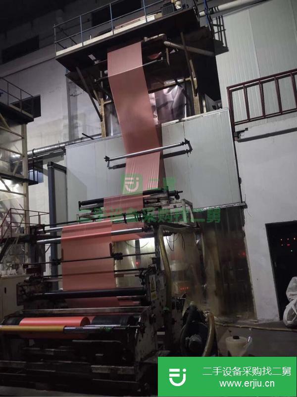 江蘇出售二手上旋不內冷吹膜機，磨口350。