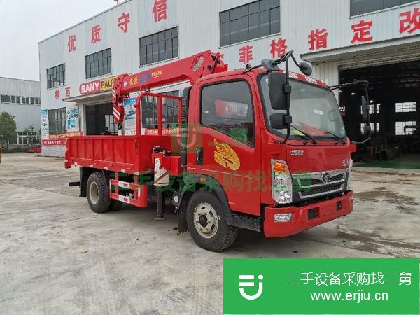 廣東出售二手重汽王牌160馬力5噸隨車吊