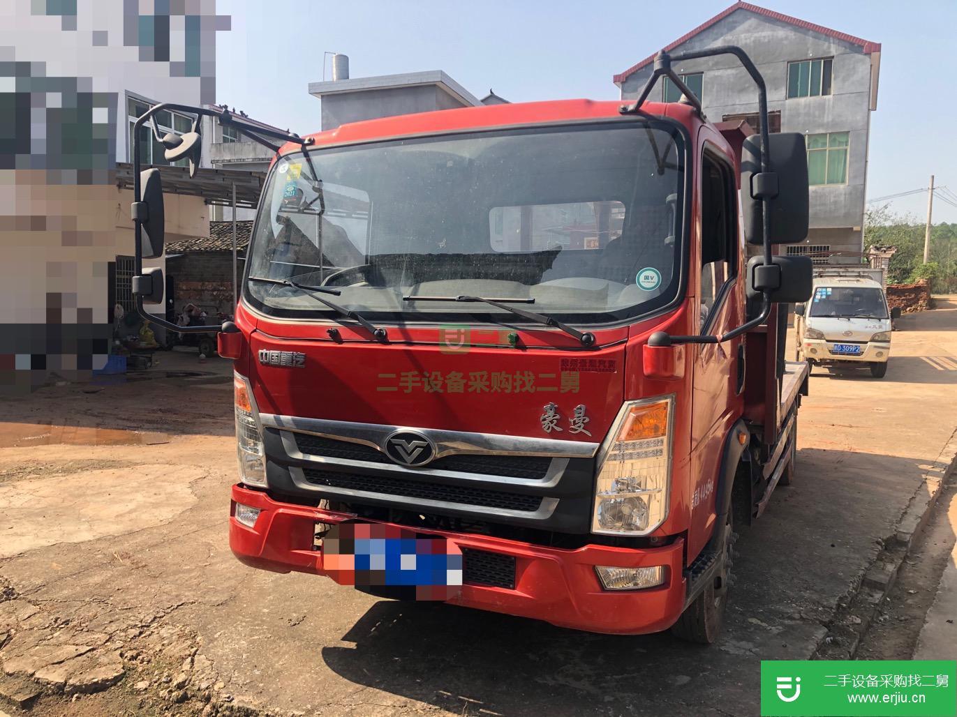 江西出售二手重汽豪曼平板運輸車130馬力
