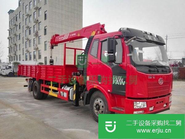湖北出售二手解放單橋8噸吊車