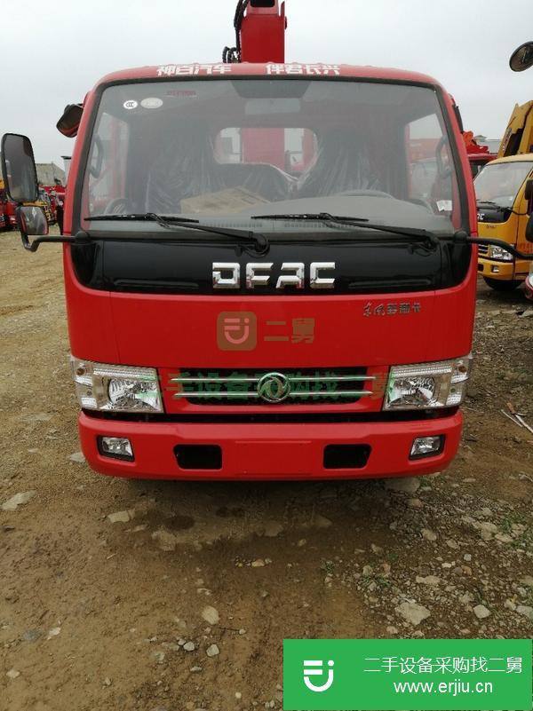 陜西出售二手藍牌東風多利卡吊車 上裝長興3.5噸吊機