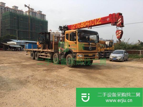 廣西出售二手前四后八隨車吊玉柴2704節15.2米吊臂