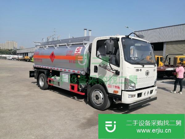 山東出售二手解放8噸油罐車手續齊全